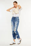 Ashland High Rise Slim Straight Leg Jeans - Official Kancan USA