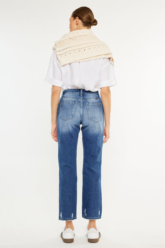 Ashland High Rise Slim Straight Leg Jeans - Official Kancan USA