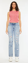 Ashland High Rise Slim Straight Leg Jeans - Official Kancan USA