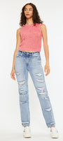 Ashland High Rise Slim Straight Leg Jeans - Official Kancan USA