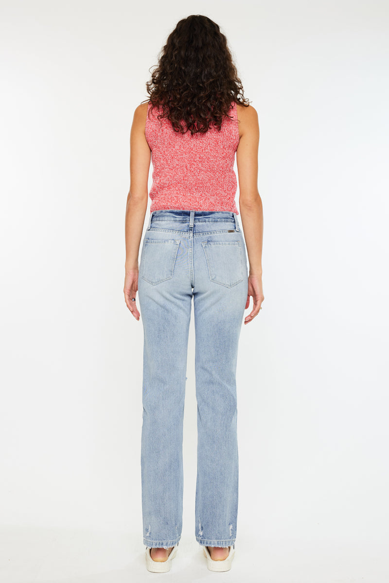 Ashland High Rise Slim Straight Leg Jeans - Official Kancan USA