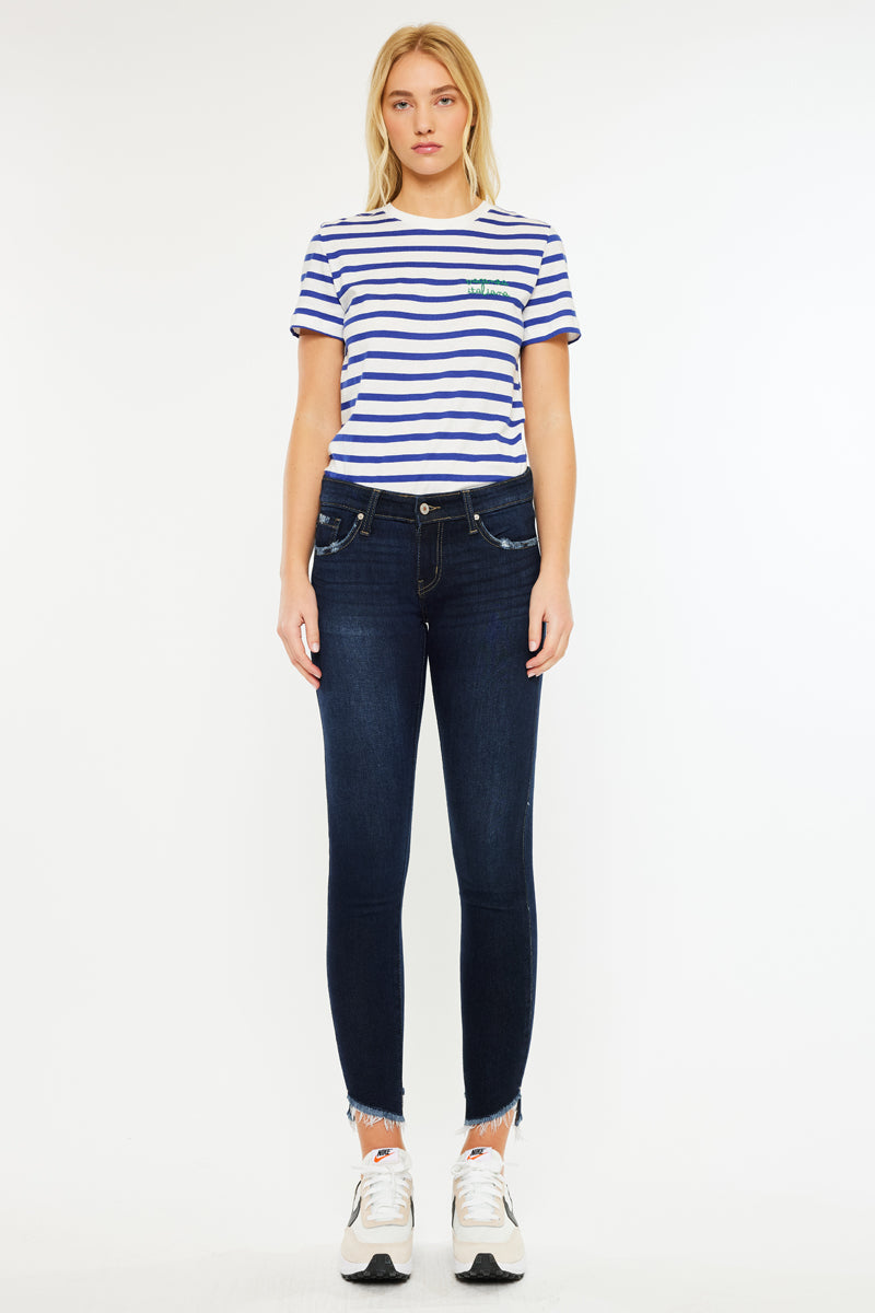 Alexa Low Rise Ankle Skinny Jeans - Official Kancan USA