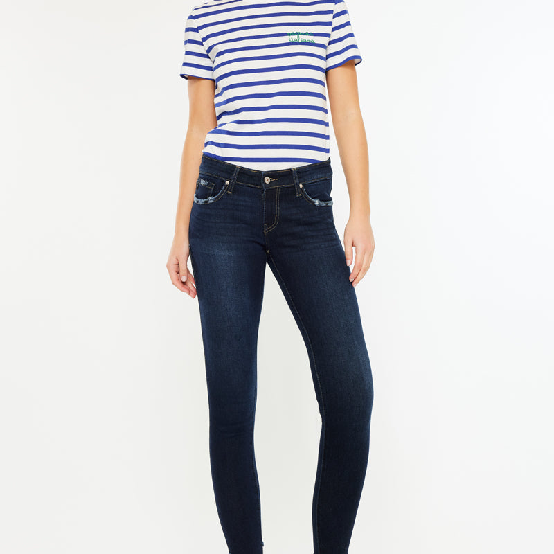 Alexa Low Rise Ankle Skinny Jeans - Official Kancan USA