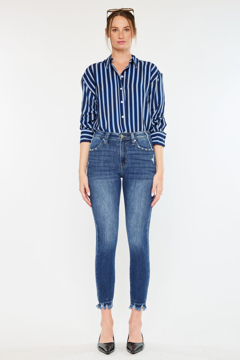 Kaleen High Rise Ankle Skinny Jeans - Official Kancan USA