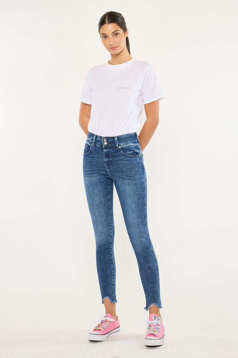 Torrance High Rise Ankle Skinny Jeans - Official Kancan USA