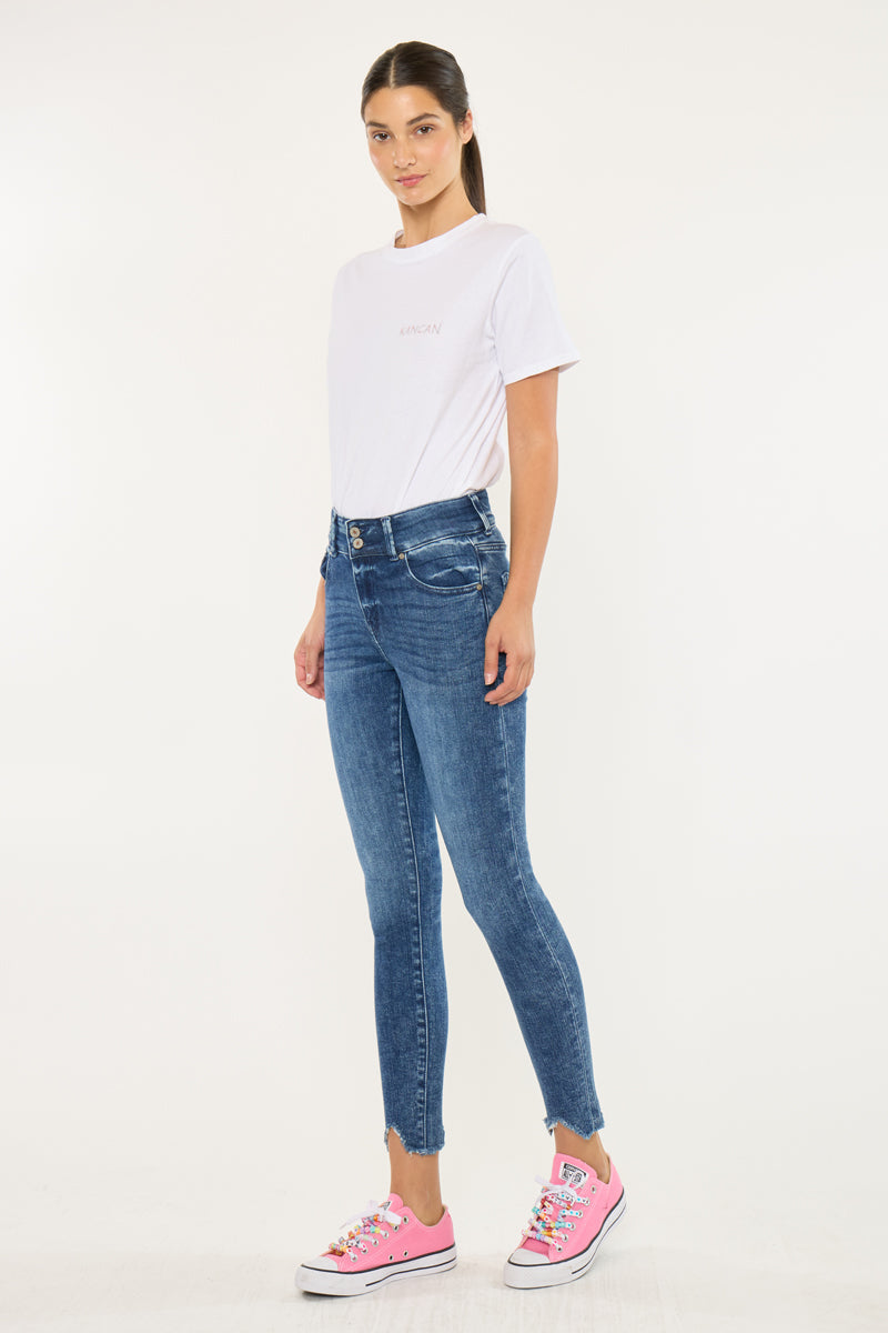 Torrance High Rise Ankle Skinny Jeans - Official Kancan USA