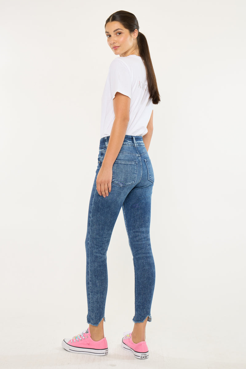 Torrance High Rise Ankle Skinny Jeans - Official Kancan USA