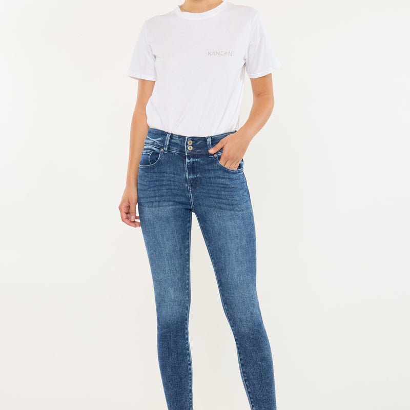Torrance High Rise Ankle Skinny Jeans - Official Kancan USA