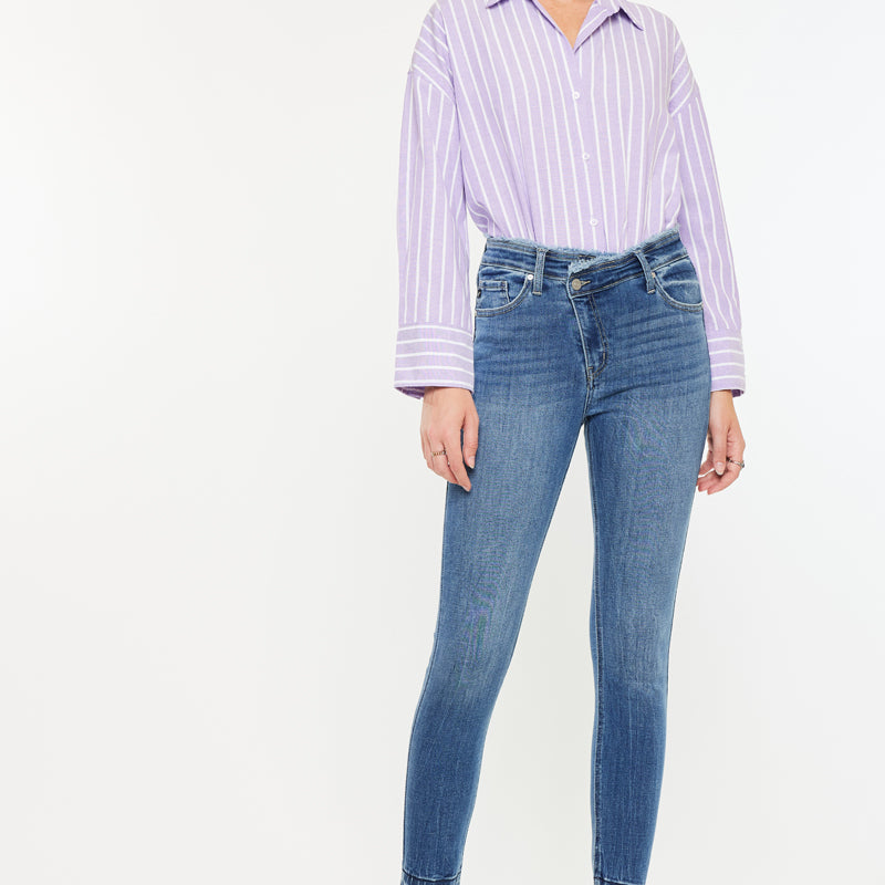 Taki High Rise Ankle Skinny Jeans - Official Kancan USA