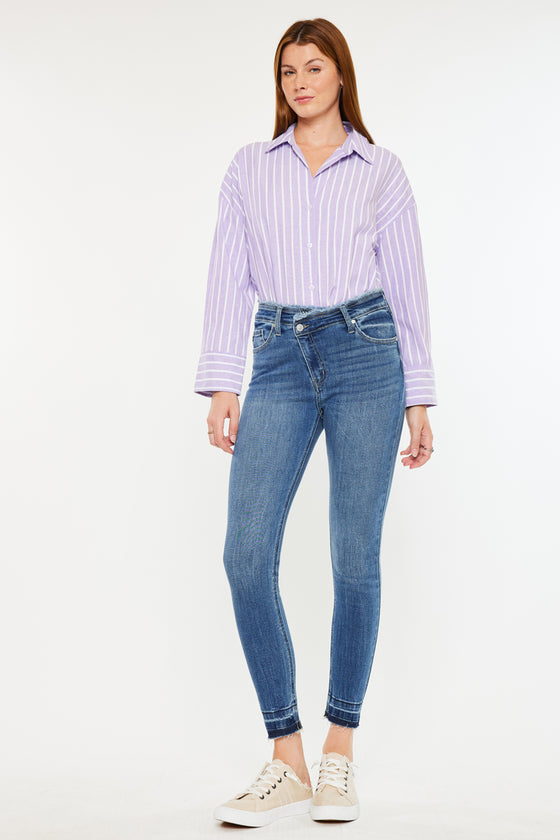 Taki High Rise Ankle Skinny Jeans - Official Kancan USA