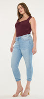 Thomasin High Rise Cropped Skinny Jeans ( Plus Size ) - Official Kancan USA