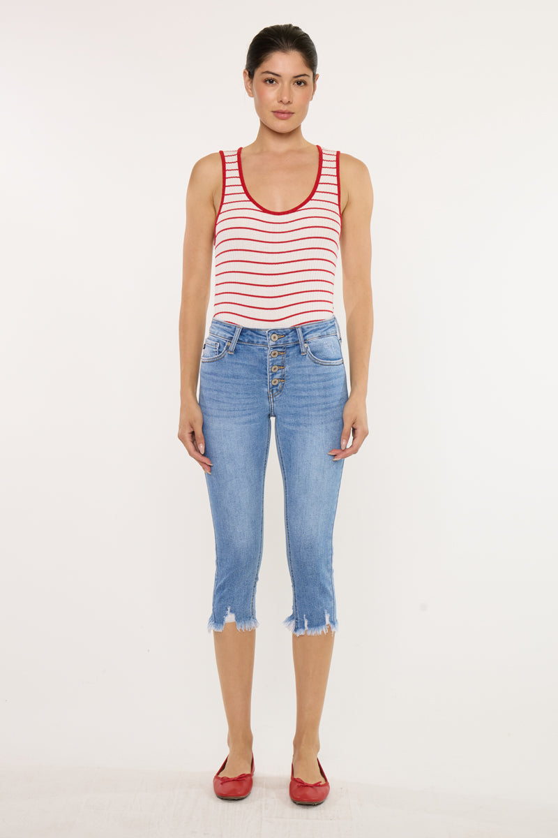 Bixby Mid Rise Capri – Kancan USA