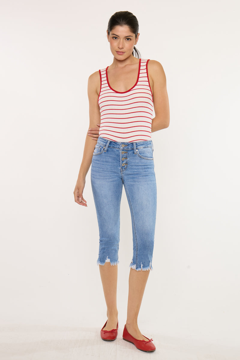 Bixby Mid Rise Capri - Official Kancan USA