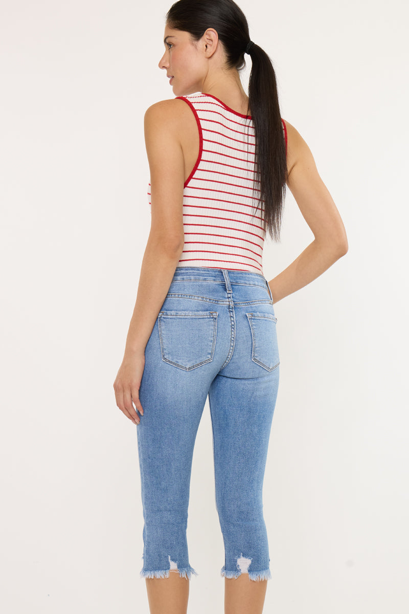 Bixby Mid Rise Capri – Kancan USA