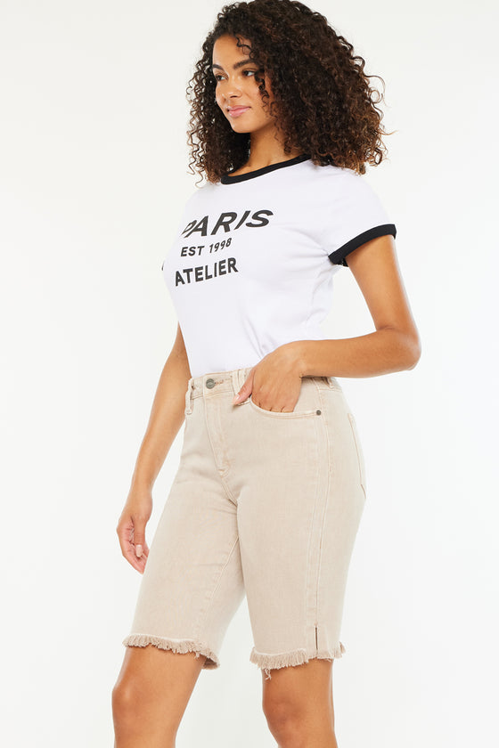 Corealla High Rise Bermuda Shorts - Official Kancan USA