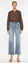 Violet High Rise Slim Wide Leg Jeans - Official Kancan USA