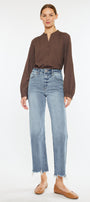 Violet High Rise Slim Wide Leg Jeans - Official Kancan USA