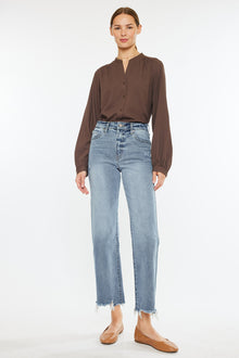  Violet High Rise Slim Wide Leg Jeans - Official Kancan USA
