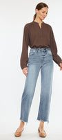 Violet High Rise Slim Wide Leg Jeans - Official Kancan USA