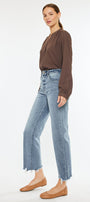 Violet High Rise Slim Wide Leg Jeans - Official Kancan USA
