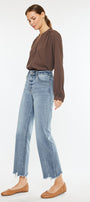 Violet High Rise Slim Wide Leg Jeans - Official Kancan USA