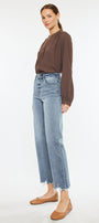 Violet High Rise Slim Wide Leg Jeans - Official Kancan USA