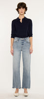 Violet High Rise Slim Wide Leg Jeans - Official Kancan USA