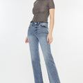 Violet High Rise Slim Wide Leg Jeans - Official Kancan USA