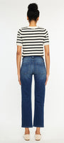 Dolores Mid Rise Slim Straight Leg Fit Jeans - Official Kancan USA