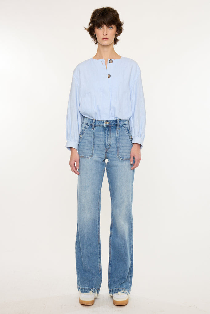 Yezmin High Rise Wide Flare | Kancan USA