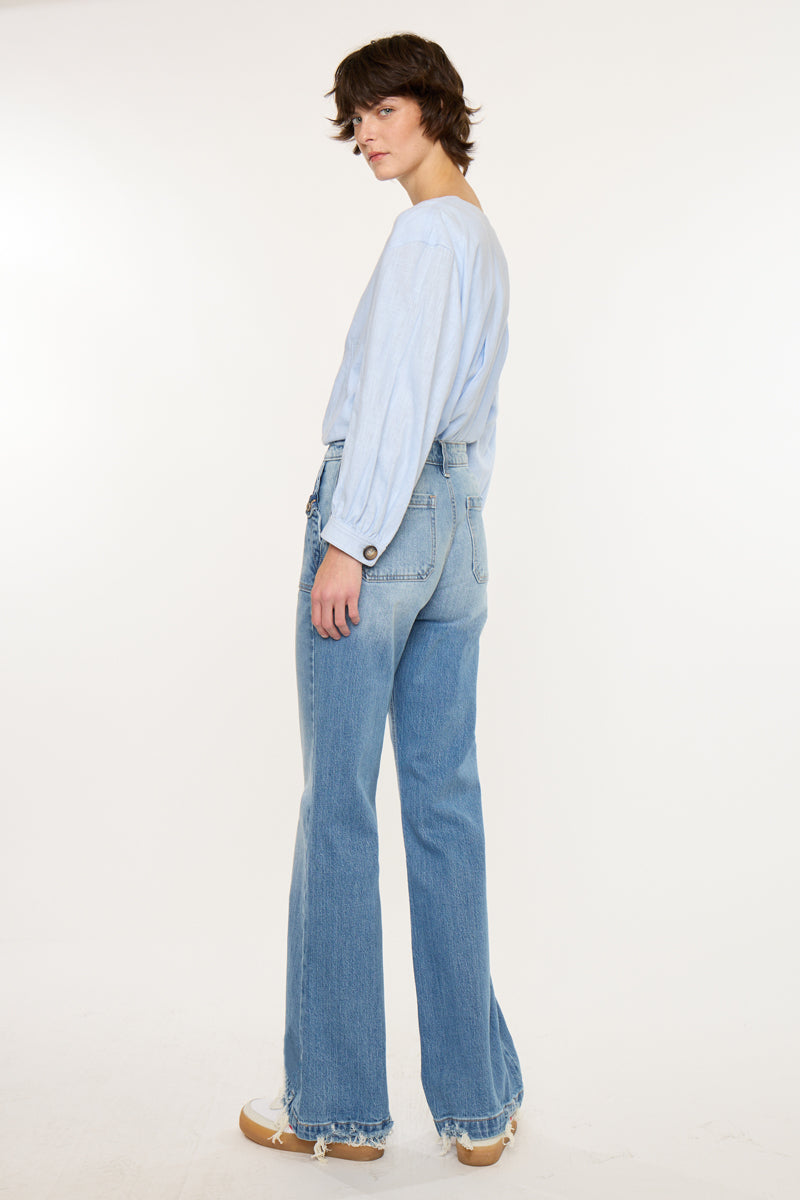 Yezmin High Rise Wide Flare - Official Kancan USA