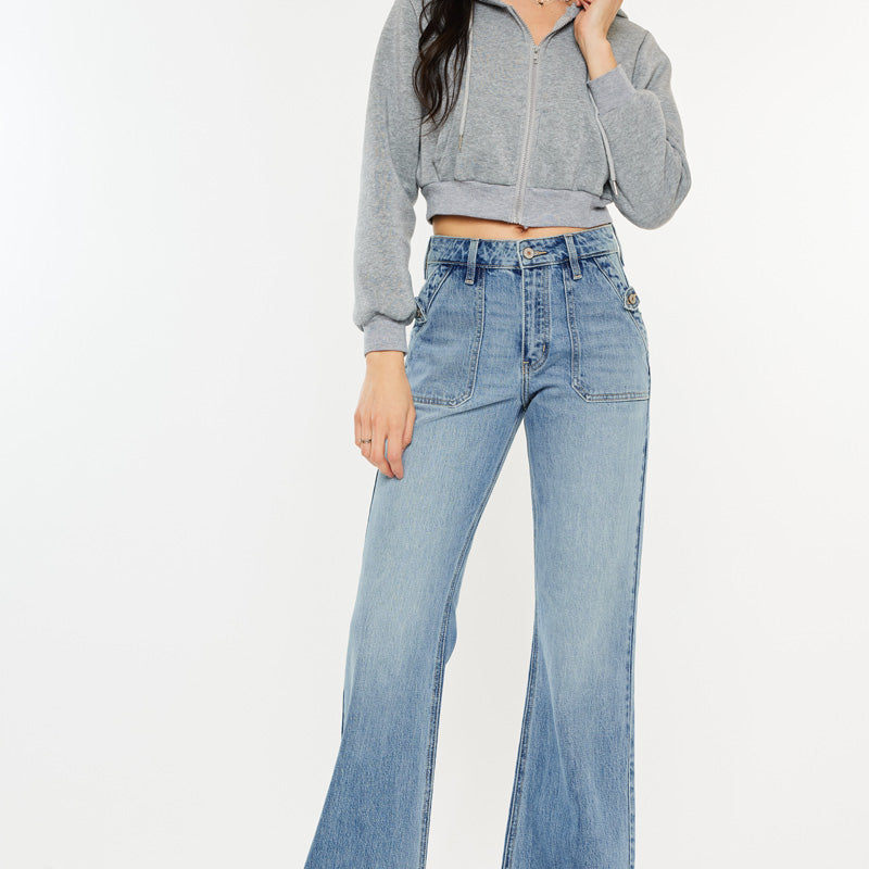 Yezmin High Rise Wide Flare - Official Kancan USA