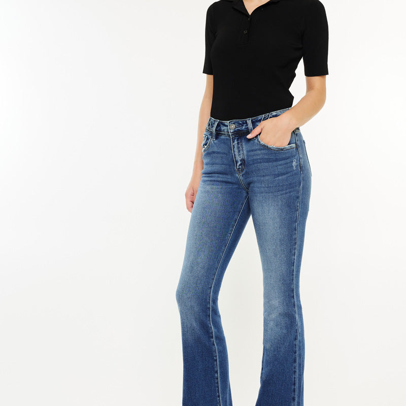 Marline Mid Rise Flare Jeans - Official Kancan USA