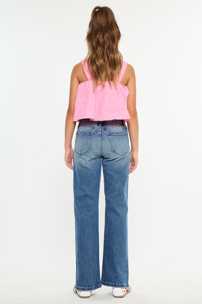 Celine High Rise Kids 90's Flare Jeans - Official Kancan USA