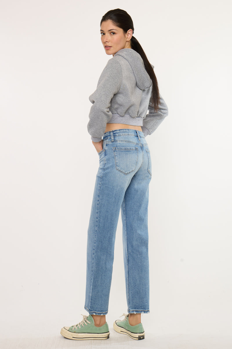 Melissa High Rise Slim Wide Leg Jeans