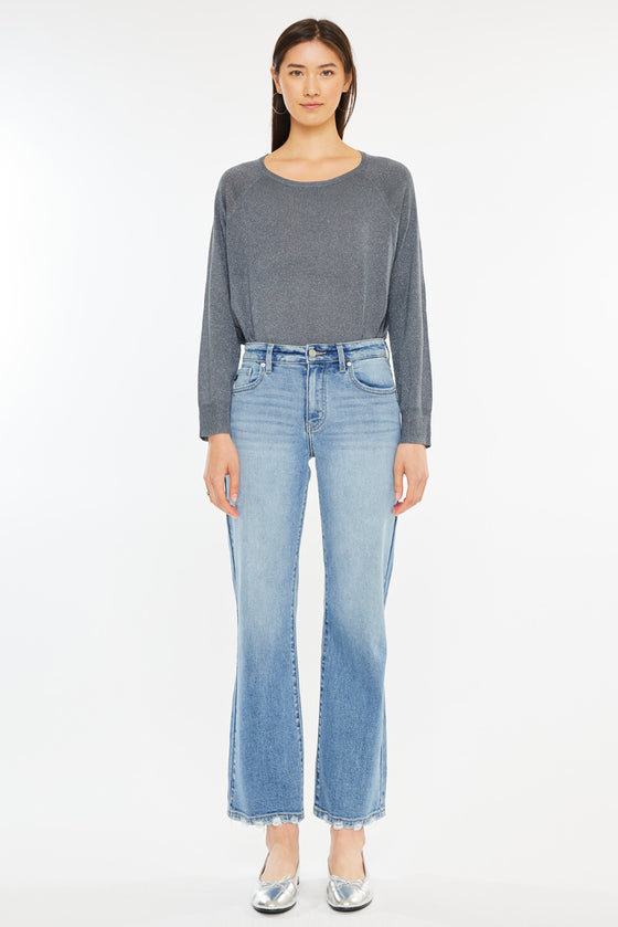 Melissa High Rise Slim Wide Leg Jeans - Official Kancan USA