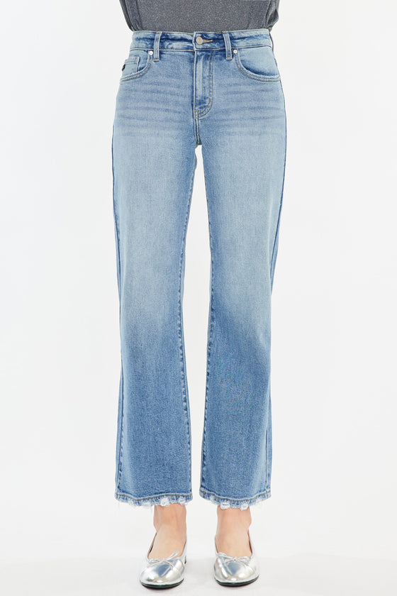 Melissa High Rise Slim Wide Leg Jeans - Official Kancan USA