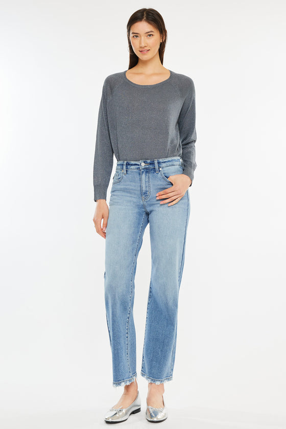 Melissa High Rise Slim Wide Leg Jeans - Official Kancan USA