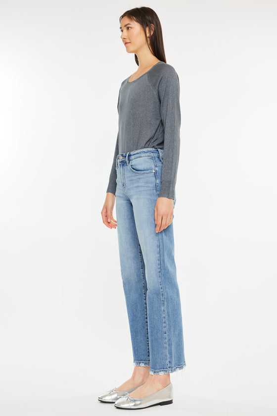 Melissa High Rise Slim Wide Leg Jeans - Official Kancan USA