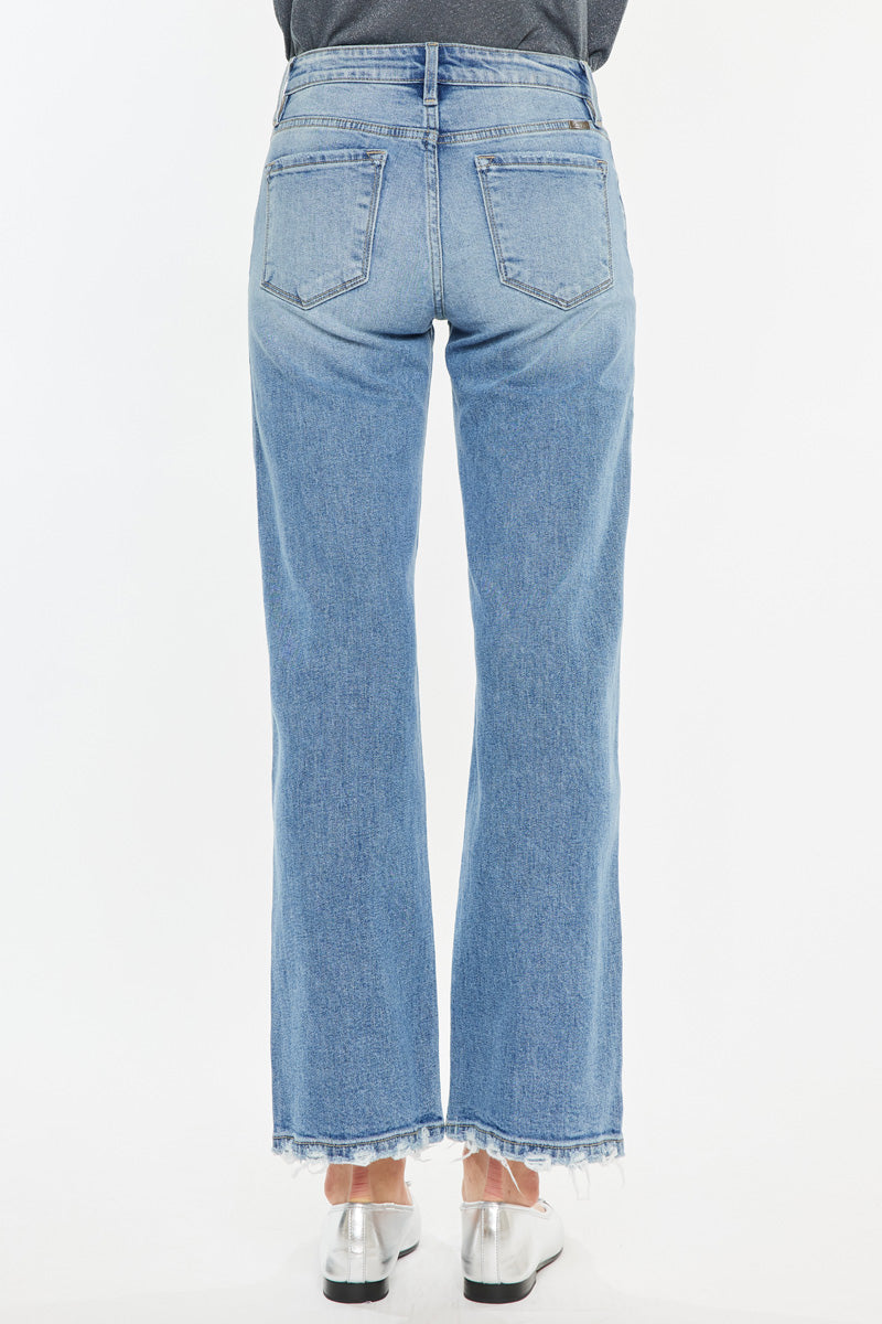 Melissa High Rise Slim Wide Leg Jeans - Official Kancan USA