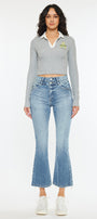 Belle High Rise Crop Bootcut Jeans - Official Kancan USA