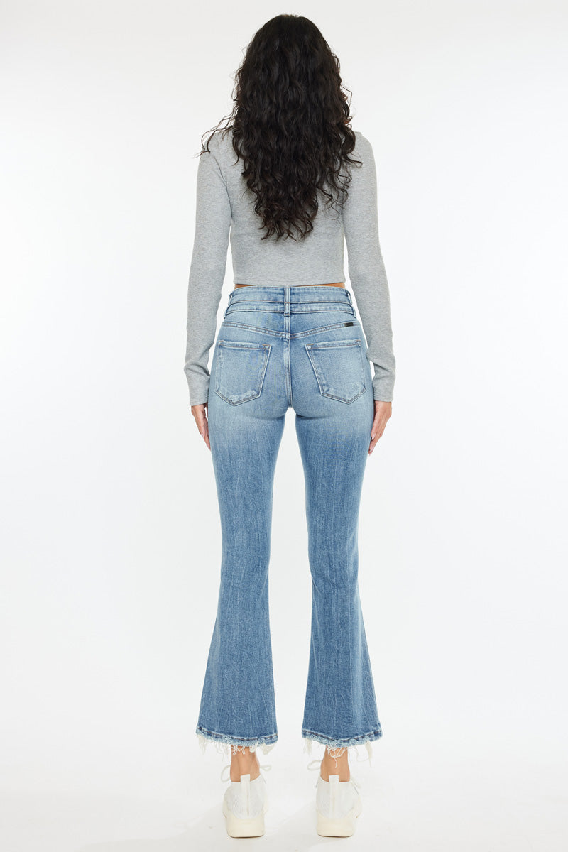 Belle High Rise Crop Bootcut Jeans – Kancan USA