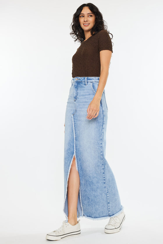 Anette High Rise Maxi Denim Skirt - Official Kancan USA