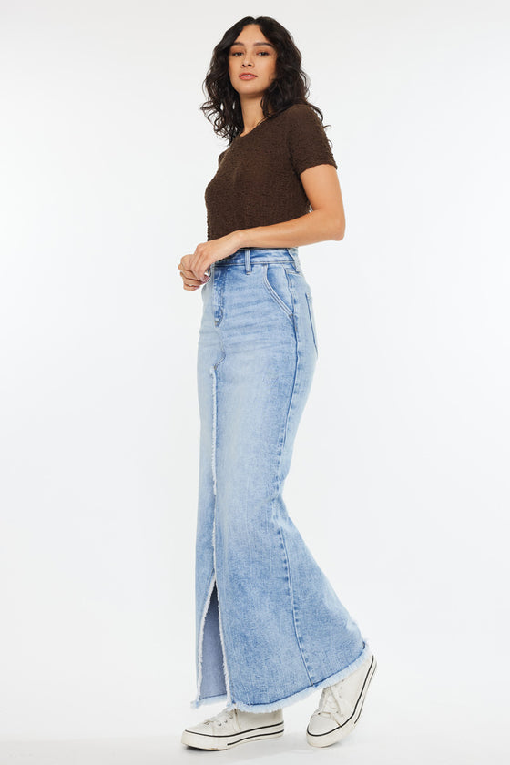 Anette High Rise Maxi Denim Skirt - Official Kancan USA