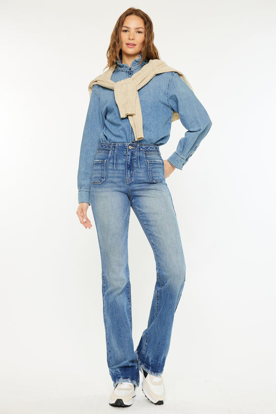 Denicee High Rise Bootcut Jeans - Official Kancan USA