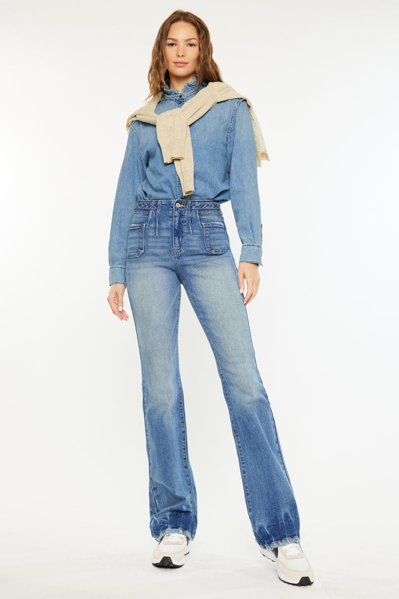 Denicee High Rise Bootcut Jeans - Official Kancan USA