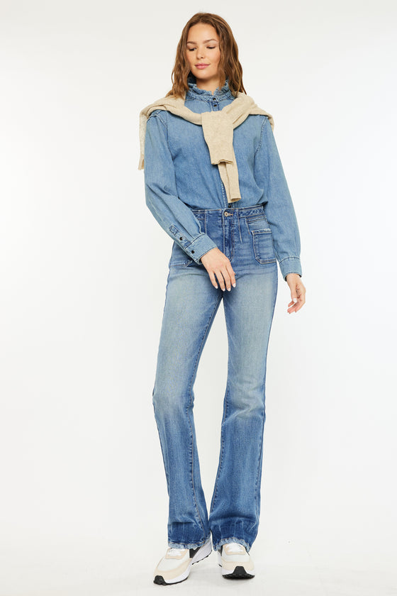 Denicee High Rise Bootcut Jeans - Official Kancan USA