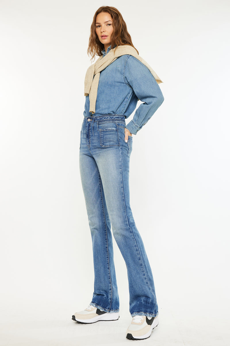 Denicee High Rise Bootcut Jeans - Official Kancan USA