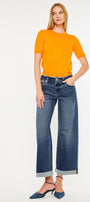 Rosie High Rise Wide Leg Jeans - Official Kancan USA