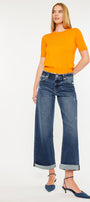 Rosie High Rise Wide Leg Jeans - Official Kancan USA